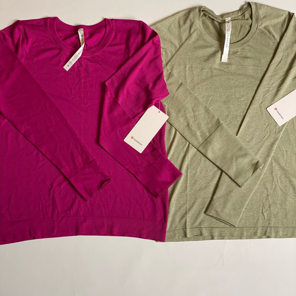 New Lululemon swiftly breath tops Sz 10